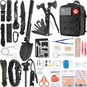 142-Piece Survival & First Aid Kit for Outdoor Adventures