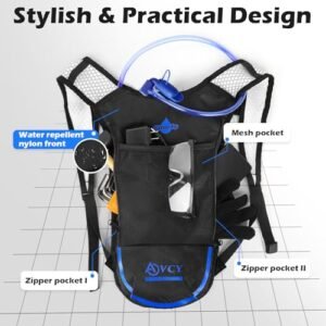 ACVCY 2-Pack Hydration Backpack with 2L Bladders