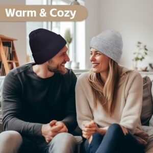 Cozy 2-Pack Winter Beanie Hats for Men & Women