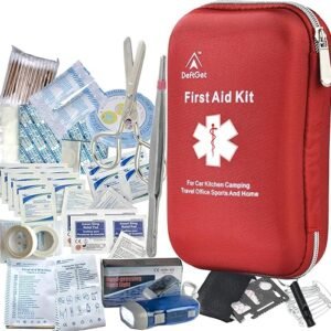 Deftget Waterproof 163-Piece First Aid Kit for All Emergencies