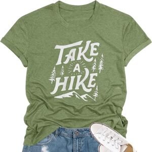 Funny Women's Hiking Shirt: Hike More, Worry Less!