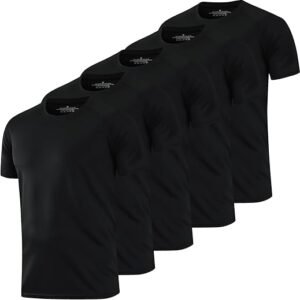 Men's Lightweight Moisture-Wicking Running T-Shirts - 1/5 Pack