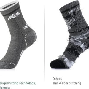 Ultimate Comfort: 3 Pack Merino Wool Hiking Socks